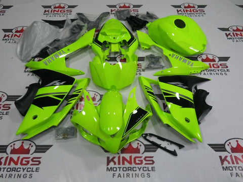 Yamaha YZF-R1 (2007-2008) Neon Yellow, Black & Silver Fairings