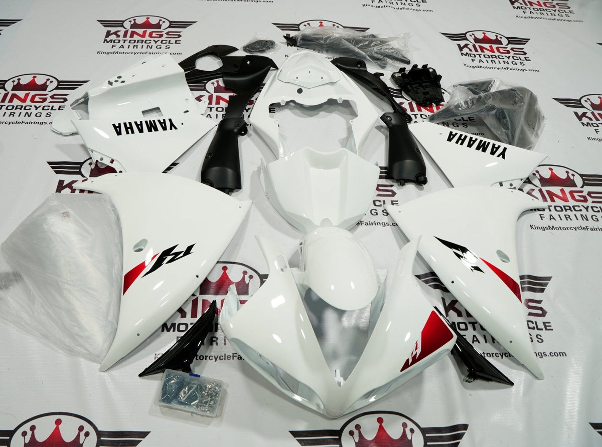 Yamaha YZF-R1 (2009-2011) White, Black & Red Fairings