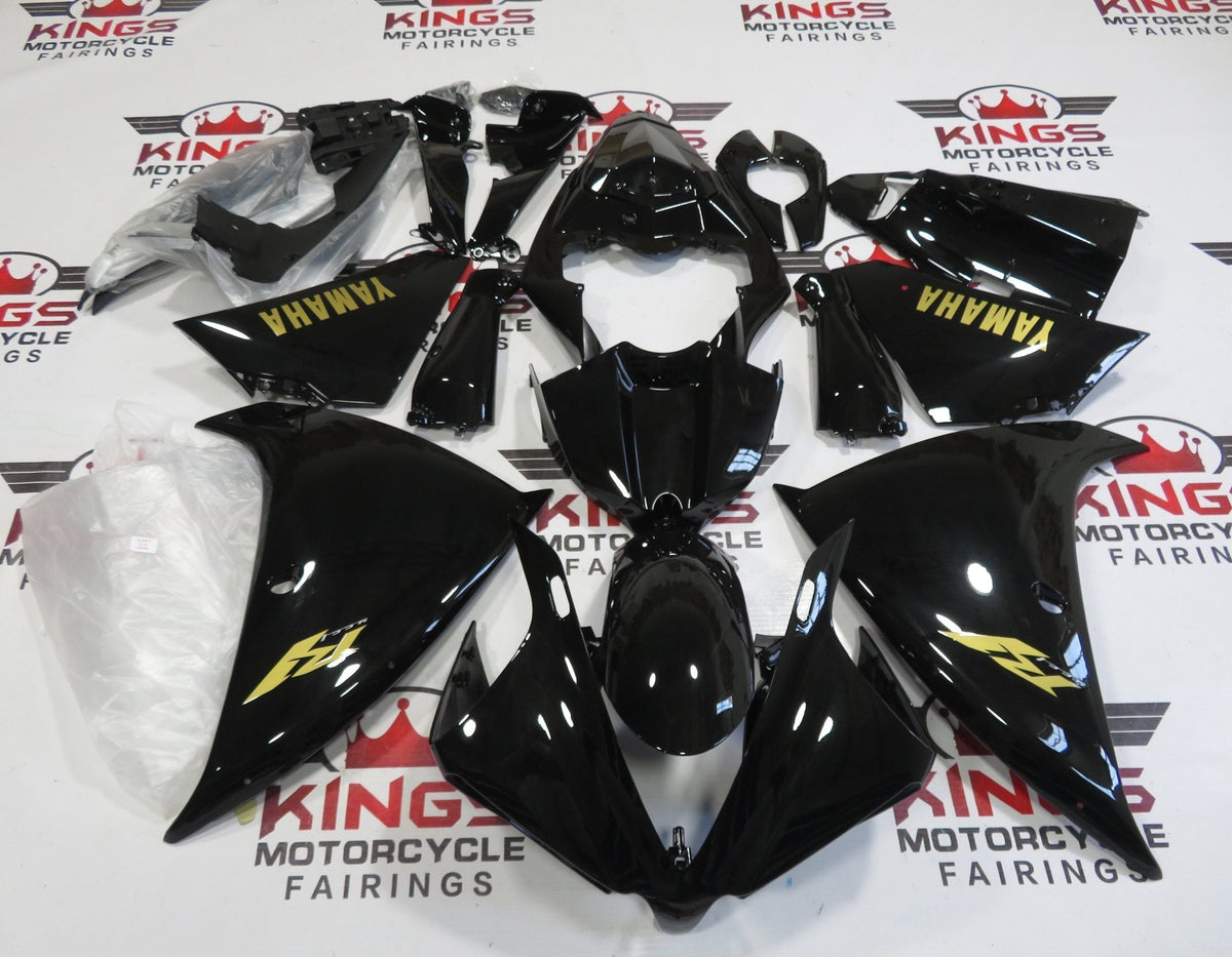 Yamaha YZF-R1 (2012-2014) All Black & Gold Fairings