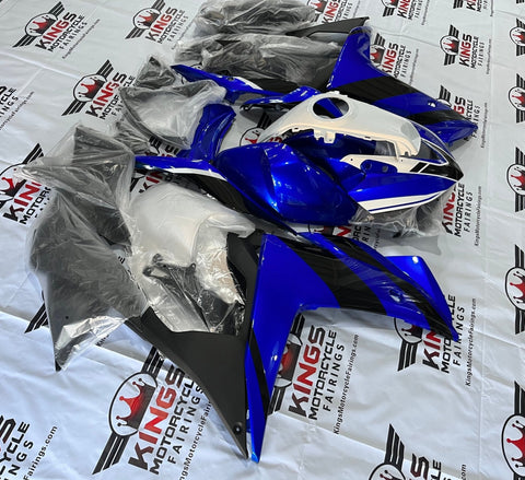 Yamaha YZF-R3 (2015-2018) Blue, White & Black Fairings