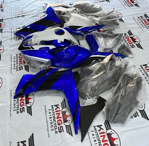 Yamaha YZF-R3 (2015-2018) Blue, White & Black Fairings