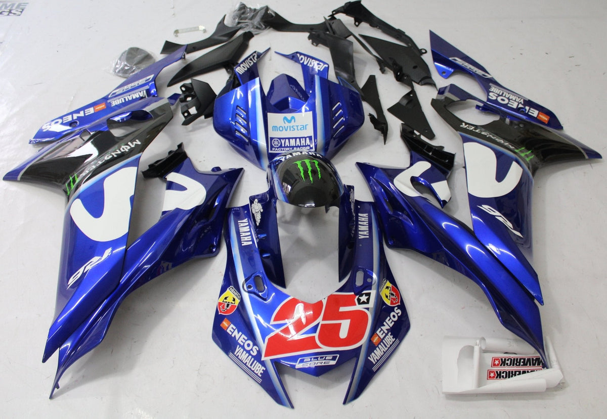 YAMAHA YZF-R6 (2017-2020) Blue, White & Black Movistar Fairings