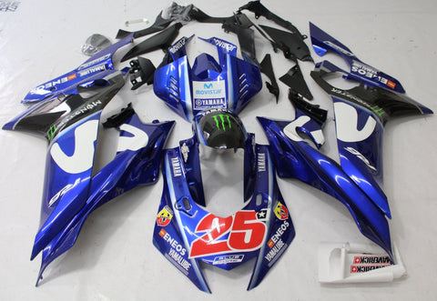 YAMAHA YZF-R6 (2017-2020) Blue, White & Black Movistar Fairings