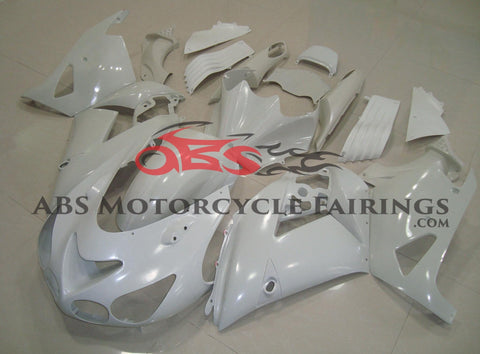 Fairing kit for a Kawasaki Ninja ZX14R (2006-2011) White Unpainted