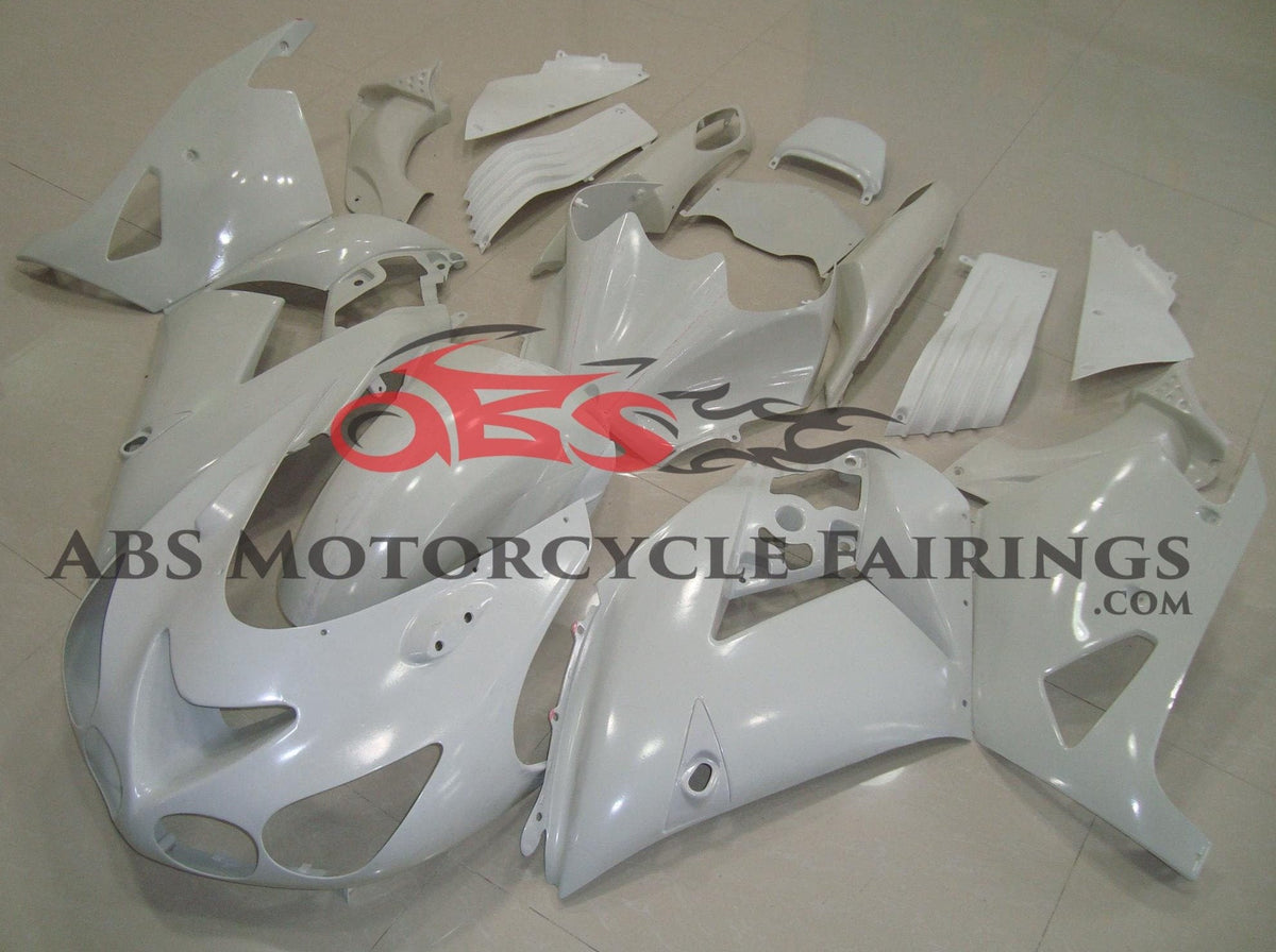 Fairing kit for a Kawasaki Ninja ZX14R (2012-2021) Unpainted White