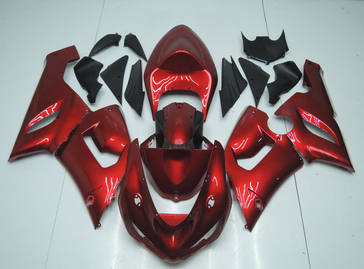 Fairing kit for a Kawasaki ZX6R 636 (2005-2006) Candy Red