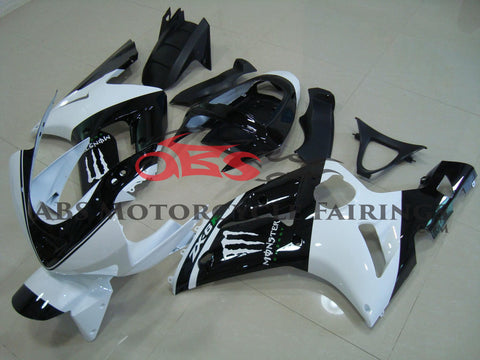 Monster White & Black 2003-2004 Kawasaki ZX-6R 636