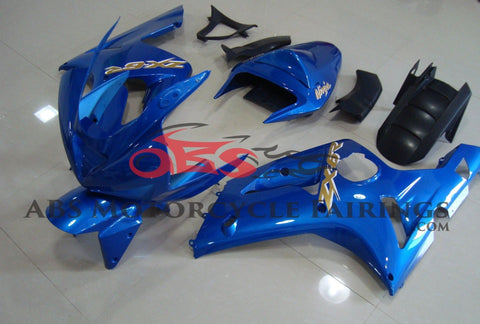 Fairing kit for a Kawasaki ZX6R 636 (2003-2004) Blue