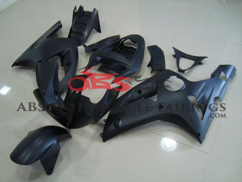 Fairing kit for a Kawasaki ZX6R 636 (2003-2004) Matte Black