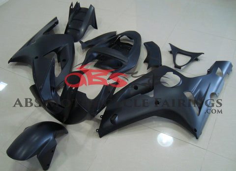 Fairing kit for a Kawasaki ZX6R 636 (2003-2004) Matte Black