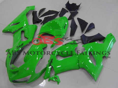 Fairing kit for a Kawasaki ZX6R 636 (2005-2006) Green