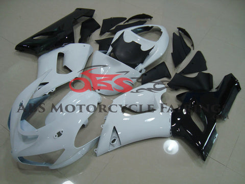 Fairing kit for a Kawasaki ZX6R 636 (2005-2006) White & Black