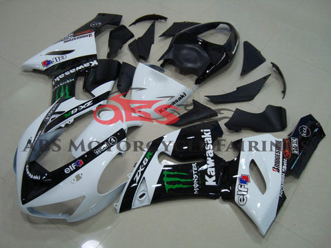 Monster Elf Black & White 2005-2006 Kawasaki ZX-6R 636