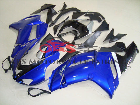 Fairing kit for a Kawasaki Ninja ZX6R 636 (2007-2008) Blue & Black