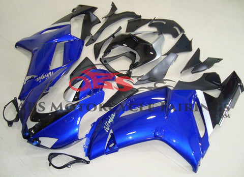 Fairing kit for a Kawasaki Ninja ZX6R 636 (2007-2008) Blue & Black