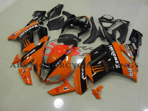 Monster Elf Orange & Black 2005-2006 Kawasaki ZX-6R 636