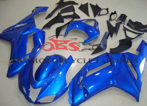 Fairing kit for a Kawasaki Ninja ZX6R 636 (2007-2008) Blue