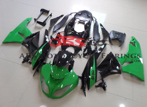 Fairing kit for a Kawasaki Ninja ZX6R 636 (2009-2012) Green & Black