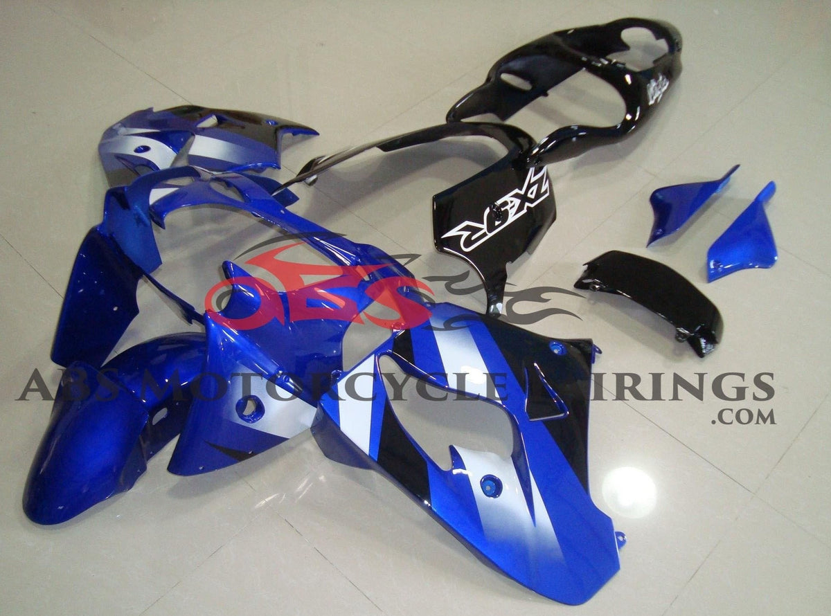 Fairing Kit for a Kawasaki ZX-9R (2000-2001) Blue, Black & White