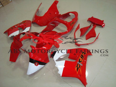 Fairing Kit for a Kawasaki ZX-9R (2000-2001) Red, White & Black