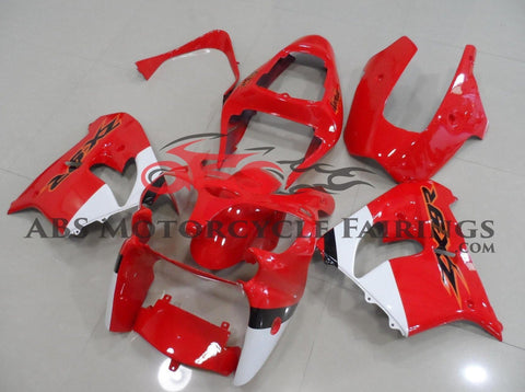 Fairing Kit for a Kawasaki ZX-9R (2000-2001) Red, White & Black