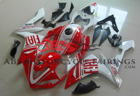 Yamaha YZF-R1 (2007-2008) Red & White FIAT Fairings