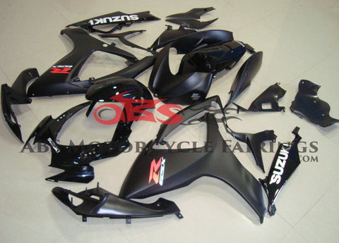 Suzuki GSXR750 (2006-2007) Matte Black & Gloss Black Fairings