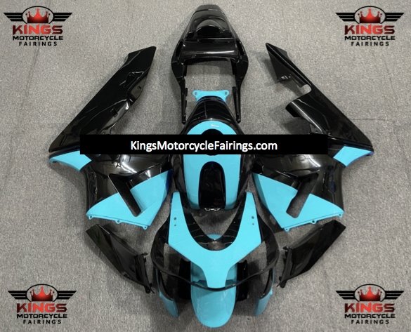 Honda CBR600RR (2003-2004) Turquoise Blue & Black Unique Fairings