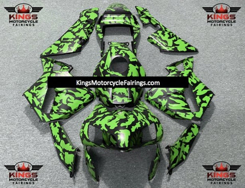 Honda CBR600RR (2003-2004) Green & Black Camouflage Fairings