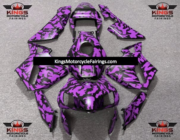 Honda CBR600RR (2003-2004) Purple & Black Camouflage Fairings