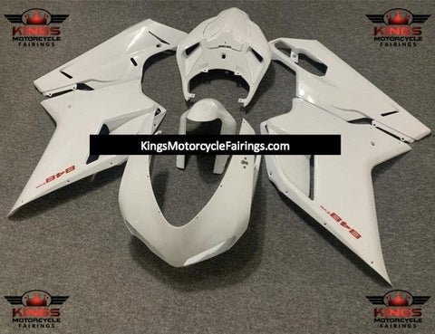 Ducati 848 (2007-2014) Pearl White & Red Fairings